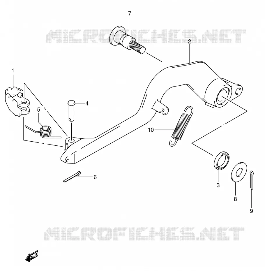 FREIN ARRIERE Suzuki MOTO 400 DR-Z 2005  DR-Z400EK5(E3/E28)