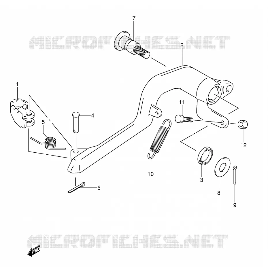 FREIN ARRIERE Suzuki MOTO 400 DR-Z 2008  DR-Z400SK8(E2)