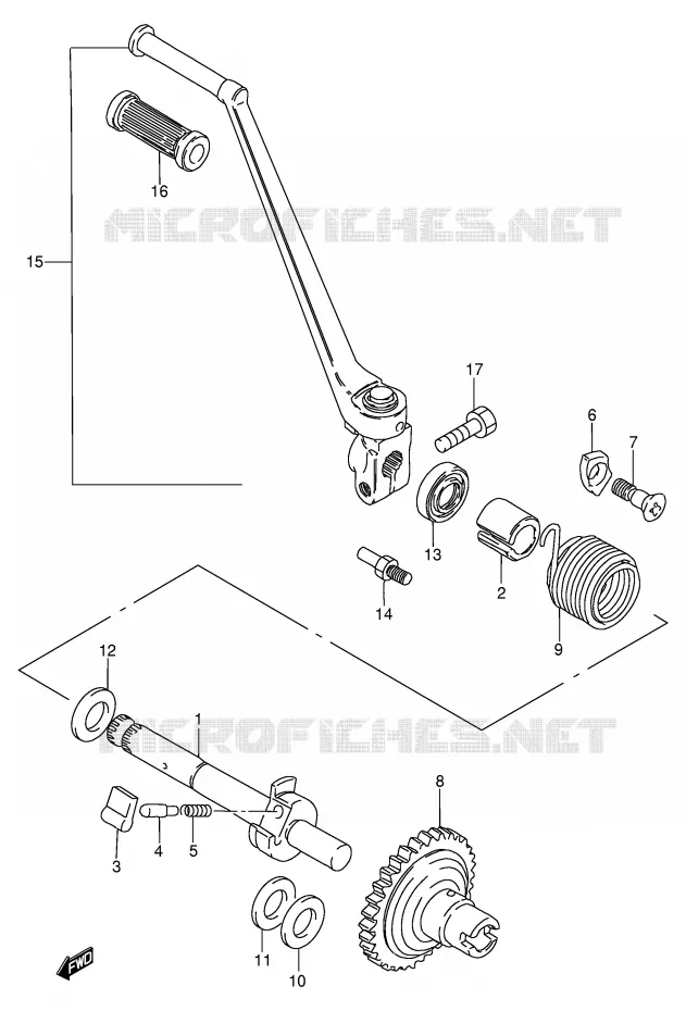 KICK Suzuki MOTO 115 AP 2000  AX115Y(E71)