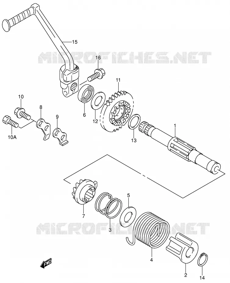 KICK Suzuki MOTO 125 DR-Z 2004  DR-Z125LK4(E3/E28)