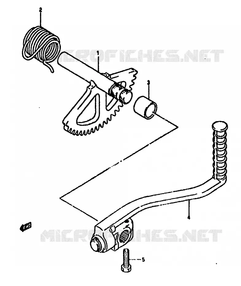 KICK Suzuki SCOOTER 50 ADDRESS 1994  AH50R(N/R)