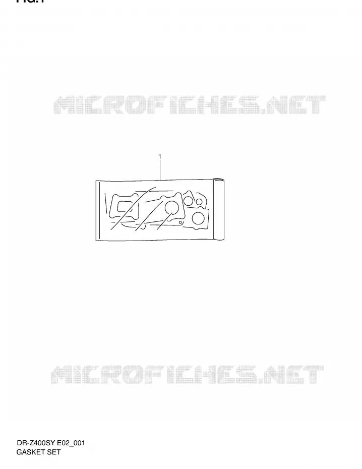 KIT JOINTS Suzuki MOTO 400 DR-Z 2000  DR-Z400SY(E2)