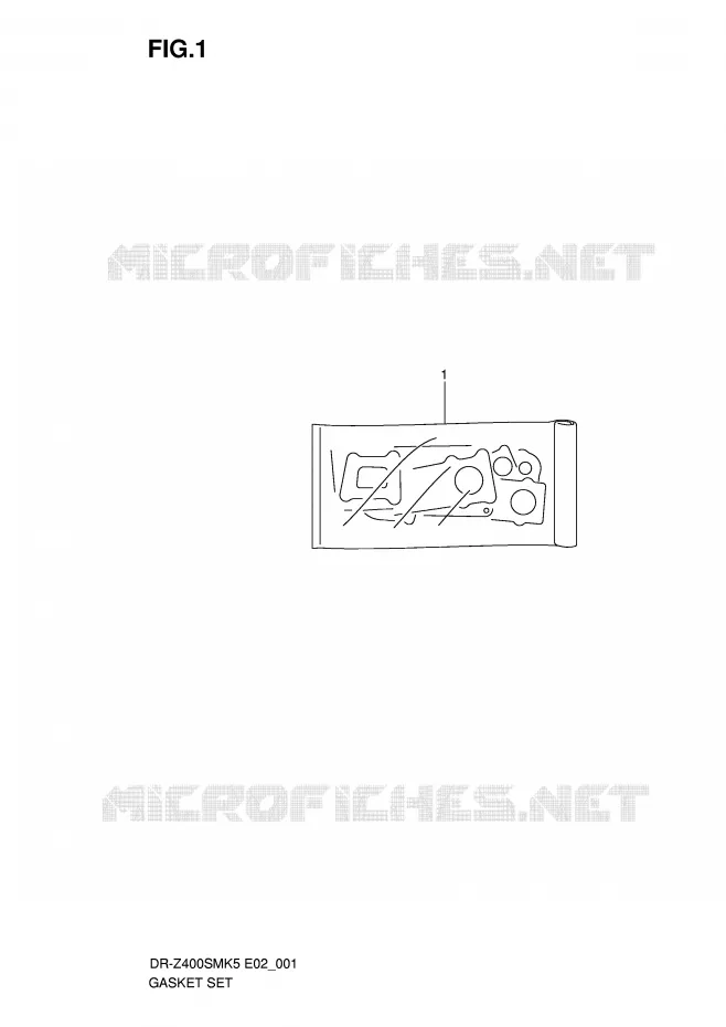 KIT JOINTS Suzuki MOTO 400 DR-Z 2008  DR-Z400SMK8(E2)