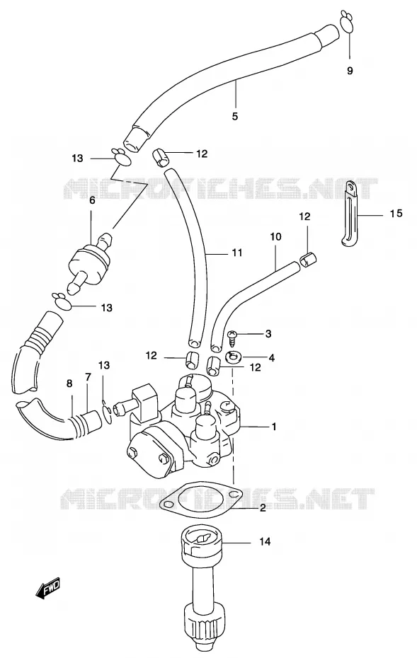 POMPE A HUILE (MODELE K1) Suzuki SCOOTER 50 KATANA 2002  AY50K2(P19)