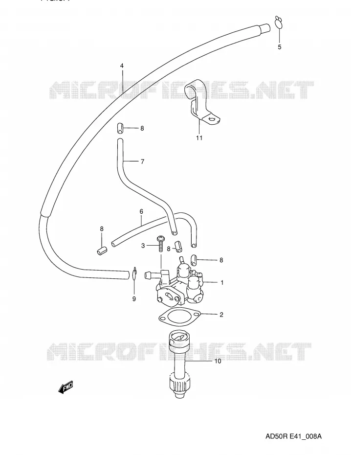 POMPE A HUILE (MODELE M E6,E41) Suzuki SCOOTER 50 AD 1991  AD50M(E41)