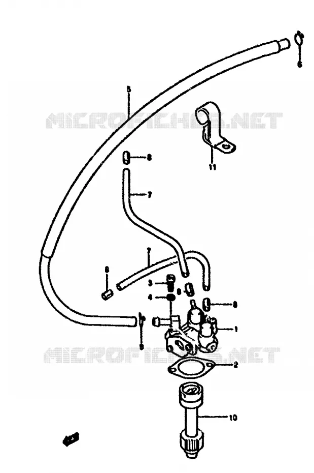 POMPE A HUILE (MODELE N) Suzuki SCOOTER 50 ADDRESS 1994  AH50GR(N/R)