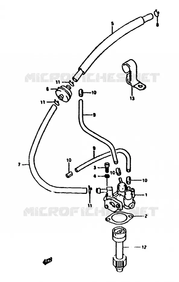 POMPE A HUILE (MODELS R/GR) Suzuki SCOOTER 50 ADDRESS 1994  AH50R(N/R)