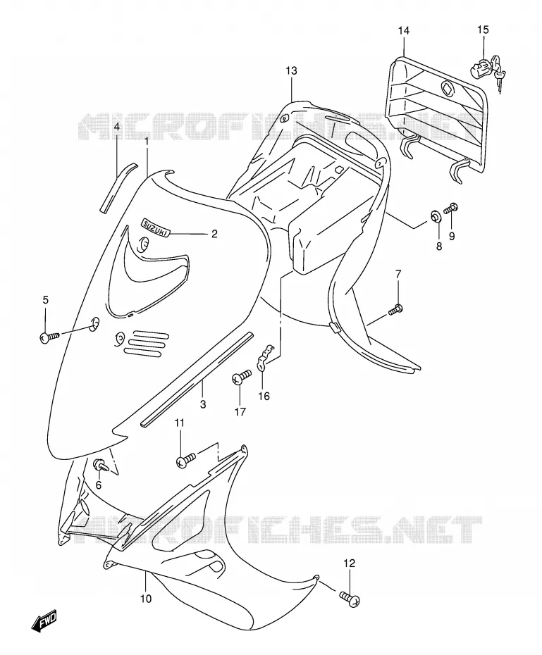 PROTEGE JAMBES (MODELE T/V/W) Suzuki SCOOTER 125 BURGMAN 2000  AN125Y(E2)