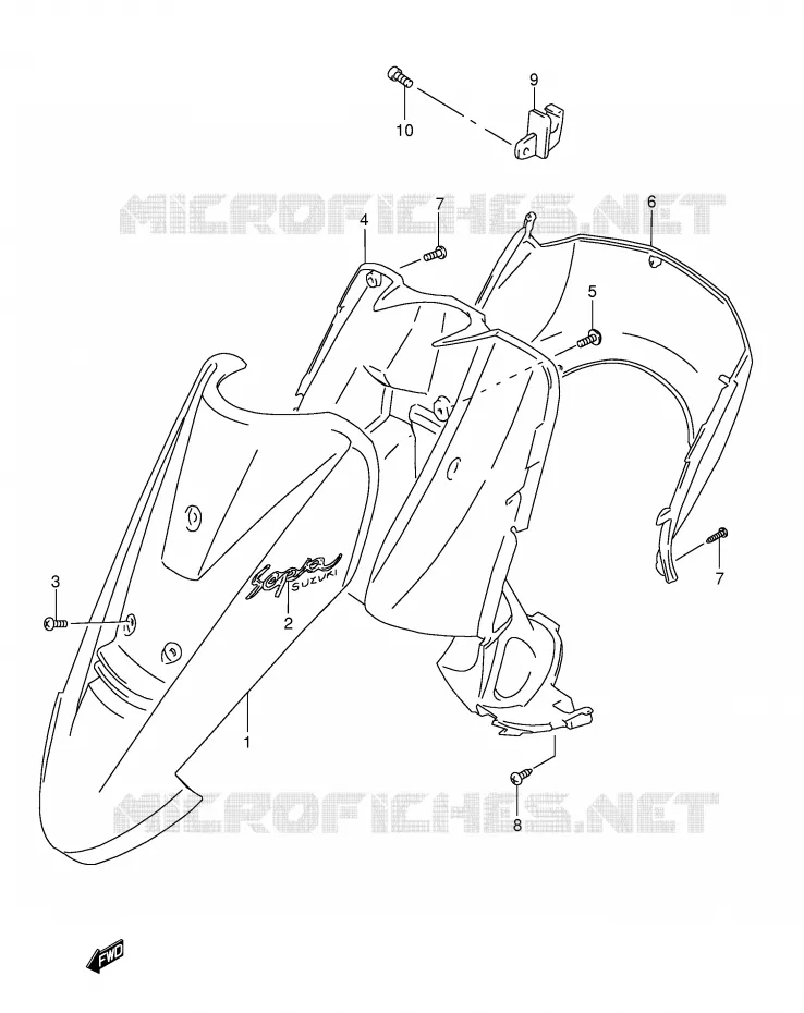 PROTEGE JAMBES Suzuki SCOOTER 50 AJ 1994  AJ50S(E29)