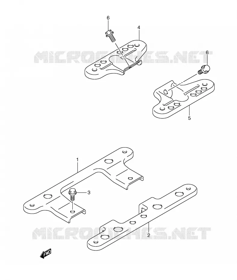 REPOSE PIEDS ARRIERE Suzuki SCOOTER 650 BURGMAN 2005  AN650K5(E2)