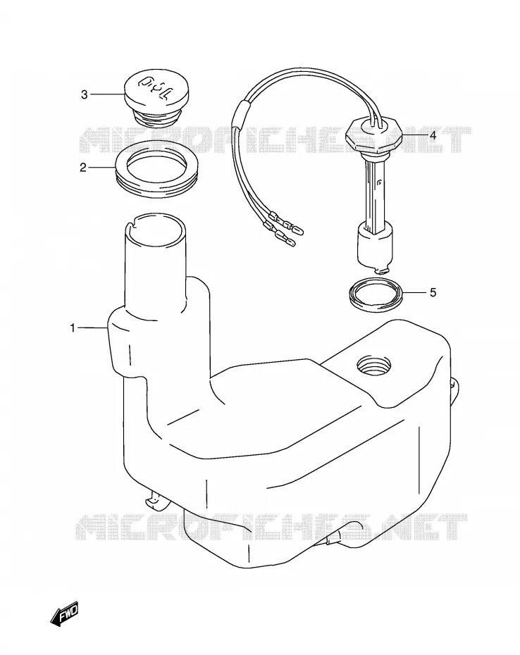 RESERVOIR D'HUILE Suzuki SCOOTER 50 AE 1993  AE50KP(E1)