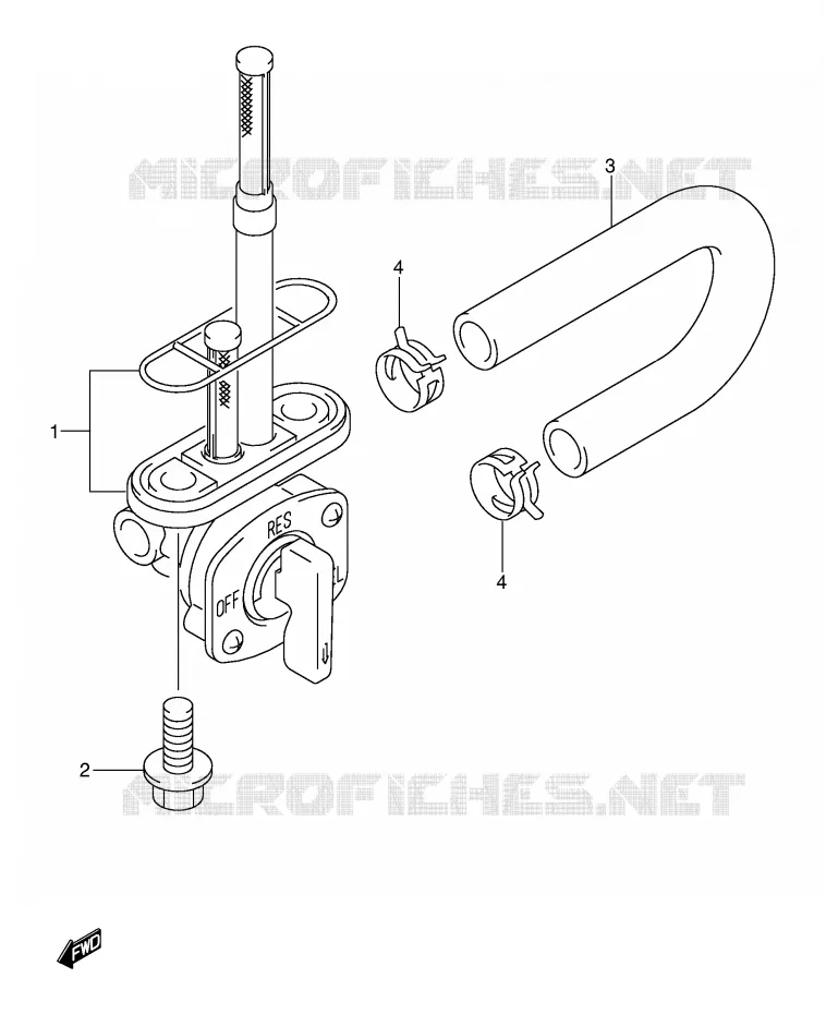 ROBINET D'ESSENCE Suzuki MOTO 125 DR-Z 2007  DR-Z125K7(E3/E28)