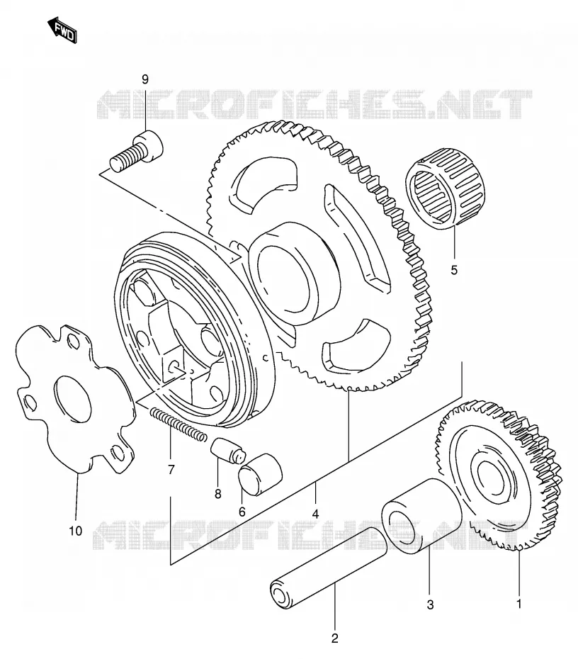 ROUE LIBRE DE DEMARREUR Suzuki MOTO 125 DF 2000  DF125EY(E4)