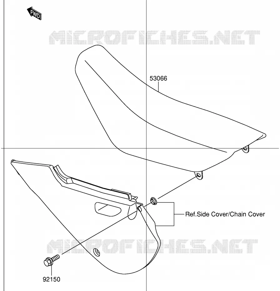 SELLE Suzuki MOTO 110 DR-Z 2003  DR-Z110K3(E28)