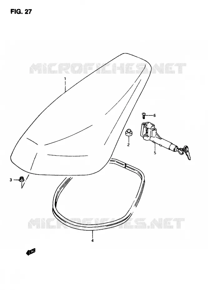 SELLE Suzuki SCOOTER 50 AP 2007  AP50R7(T/7/V)