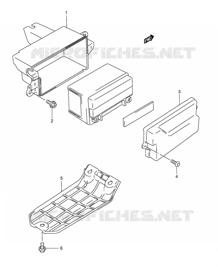 SUPPORT BATTERIE Suzuki SCOOTER 125 BURGMAN 1997  AN125UV(E2)