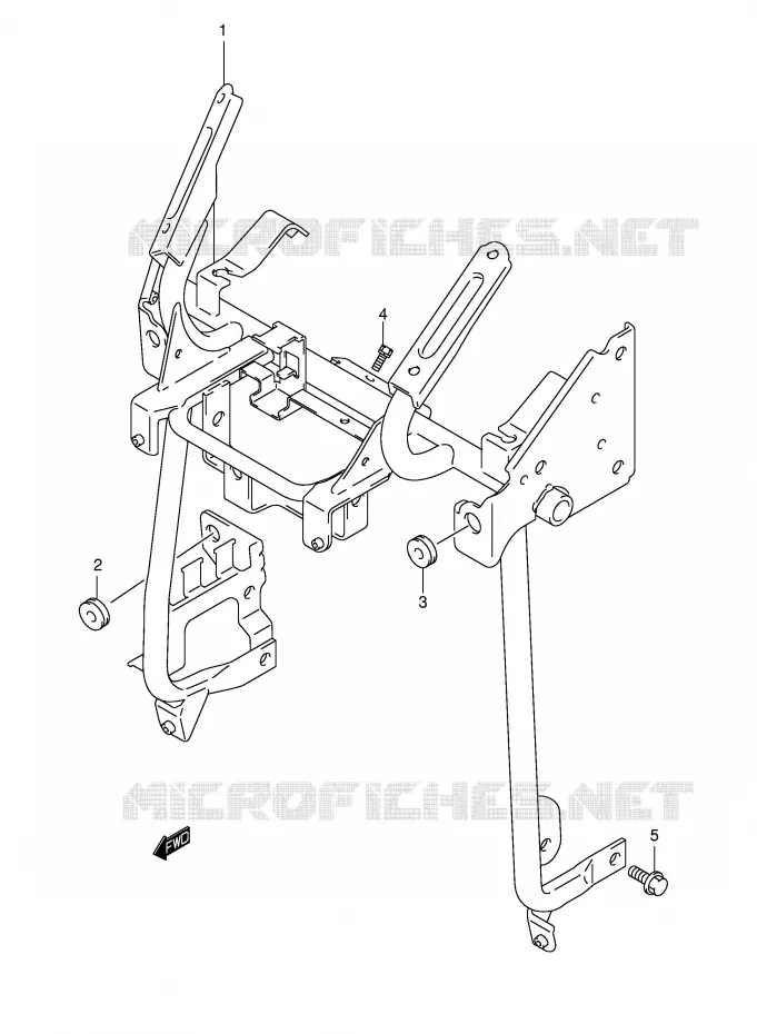 SUPPORT MARCHE PIEDS Suzuki SCOOTER 650 BURGMAN 2003  AN650K3(E2)