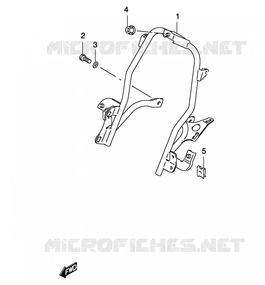 SUPPORT RADIATEUR (MODELE AY50) Suzuki SCOOTER 50 KATANA 2003  AY50SK3(P19)