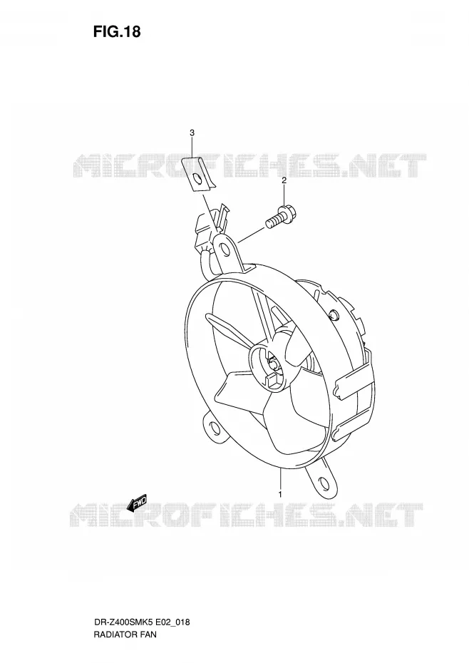 VENTILATEUR Suzuki MOTO 400 DR-Z 2005  DR-Z400SMUK5(E2)