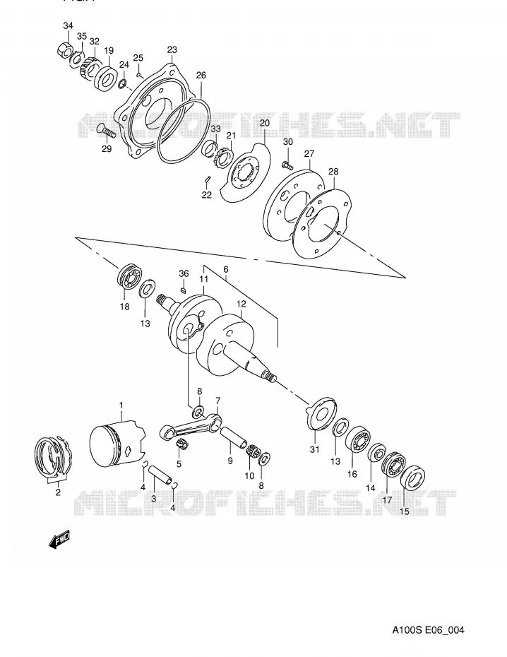 VILEBREQUIN Suzuki MOTO 100 A100 1994  A100R(E6)