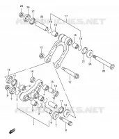 BIELLETTE DE SUSPENSION ARRIERE (MODELE T/V) pour Suzuki RM 250 1998