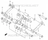 BIELLETTE DE SUSPENSION ARRIERE (MODELE Y) pour Suzuki RM 125 1999