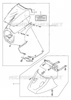 CARENAGE TETE DE FOURCHE (OPTIONNEL, MODELE X/Y) pour Suzuki MARAUDER 800 2000