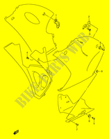 SUPPORTS / FIXATIONS CARENAGES pour Suzuki RG 250 1997