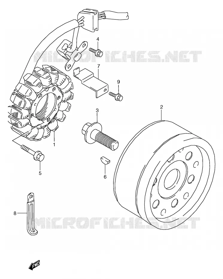 ALLUMAGE ROTOR - STATOR Suzuki MOTO 800 MARAUDER 2003  VZ800K3(E2)