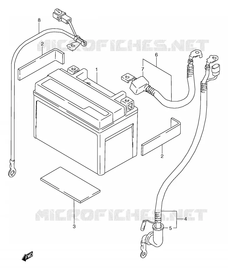 BATTERIE Suzuki MOTO 800 MARAUDER 1997  VZ800V(E2)