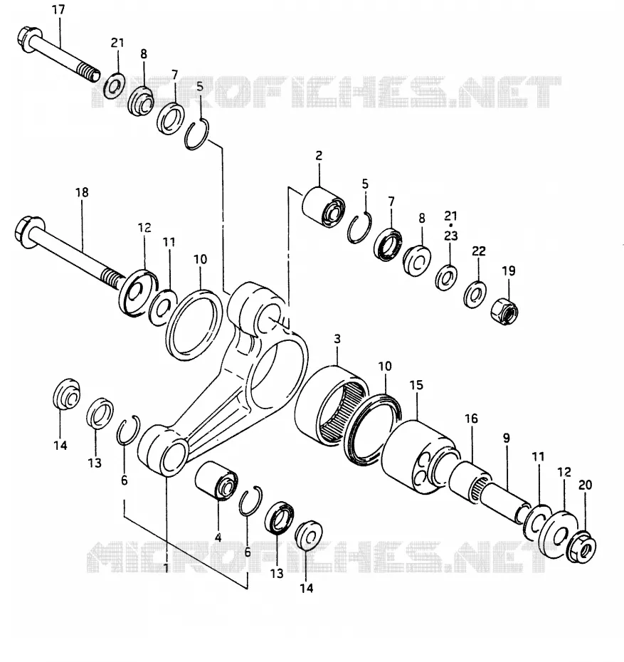 BIELLETTE D'AMORTISSEUR Suzuki MOTO 250 RG 1987  RG250FH(G/H)