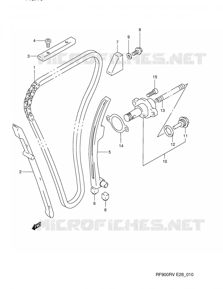 DISTRIBUTION Suzuki MOTO 900 RF 1996  RF900RT(E28)