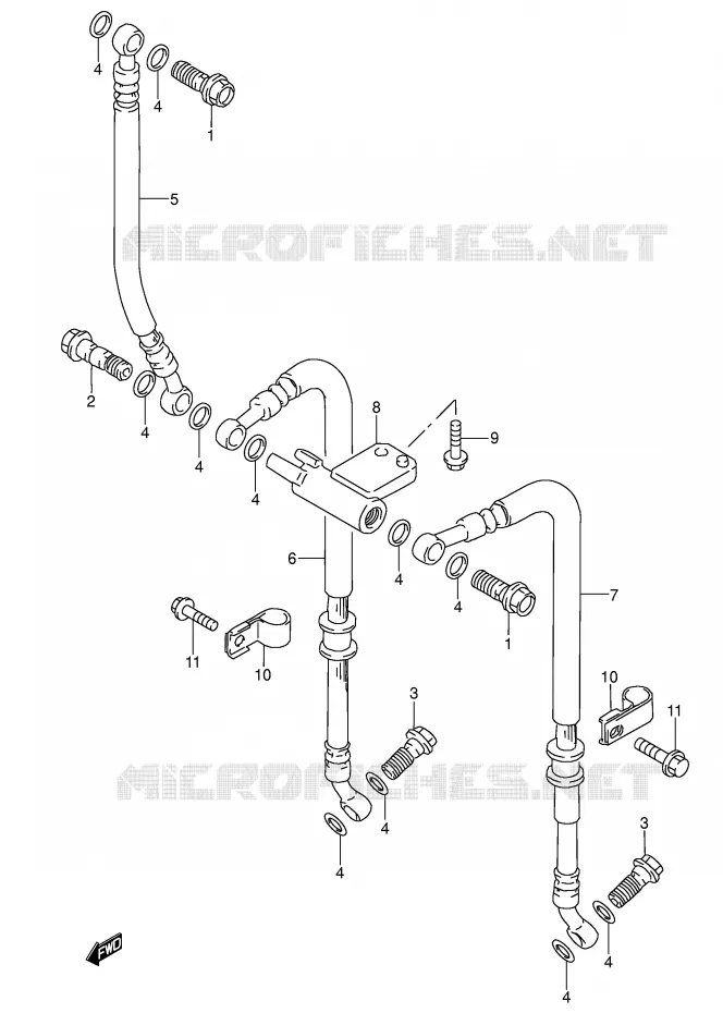 DURITE DE FREIN AVANT Suzuki MOTO 600 RF 1995  RF600RS(E2)