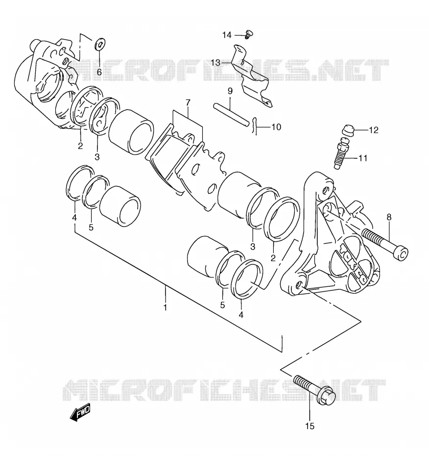 ETRIER DE FREIN AVANT Suzuki MOTO 250 RG 1991  RGV250M(E24)