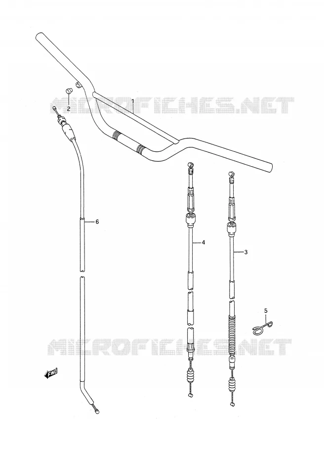 GUIDON Suzuki MOTO 250 RM 1991  RM250M(E28)