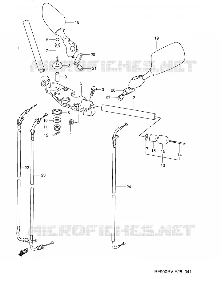 GUIDON Suzuki MOTO 900 RF 1995  RF900RZS(E28)