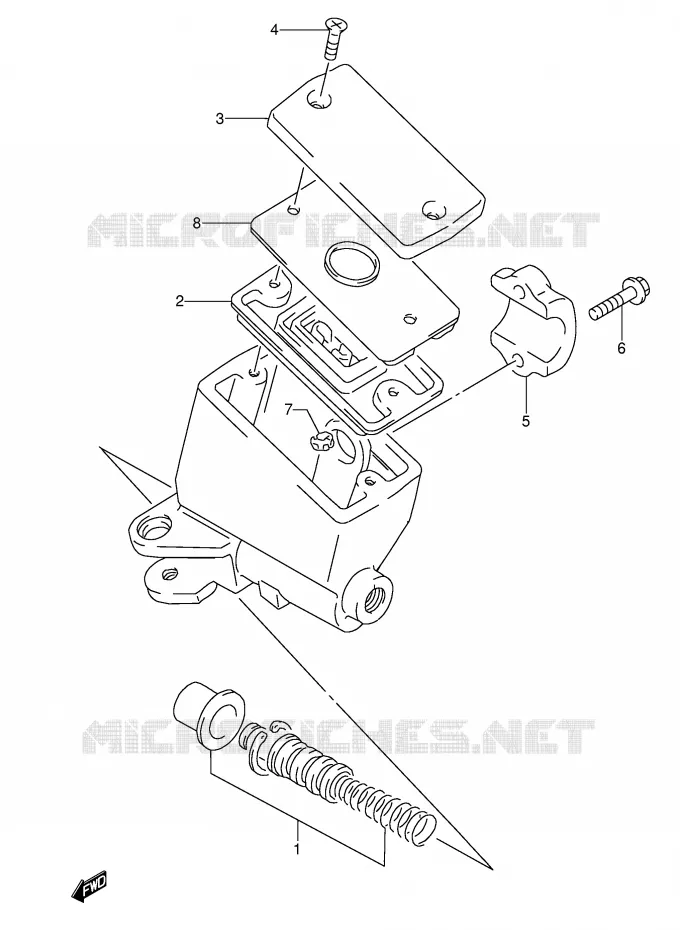 MAITRE CYLINDRE AVANT Suzuki MOTO 600 RF 1996  RF600RT(E2)