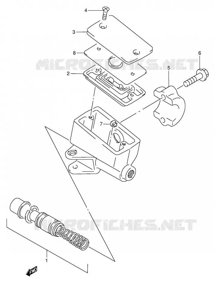 MAITRE CYLINDRE AVANT Suzuki MOTO 900 RF 1997  RF900RV(E2)