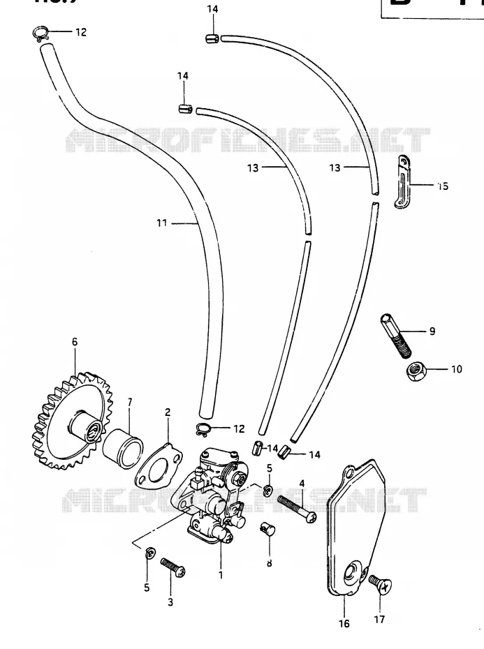 POMPE A HUILE Suzuki MOTO 250 RG 1987  RG250CH(G/H)