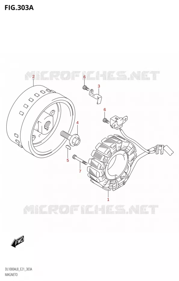 ALLUMAGE ROTOR - STATOR Suzuki MOTO 1000 V-STROM 2018  DL1000AL8 E21