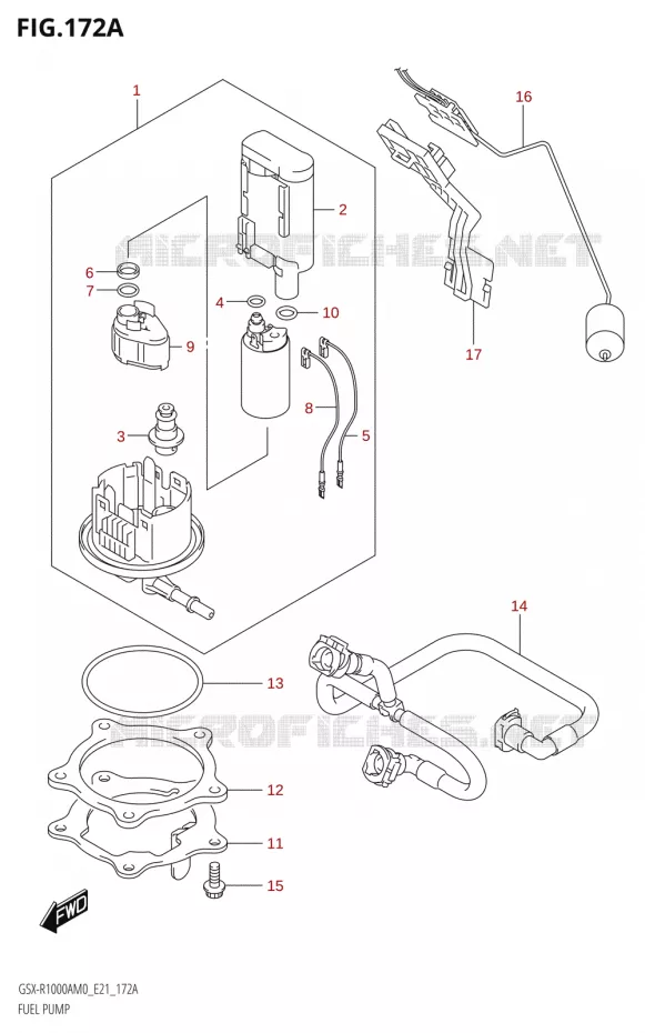 POMPE A ESSENCE Suzuki MOTO 1000 GSX-R 2020  GSX-R1000RA M0 / GSX-R1000RZA M0 (E21)