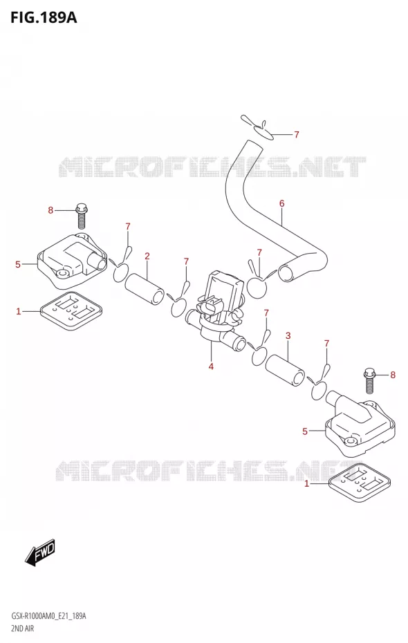 SYSTEME RECYCLAGE GAZ ECHAPPEMENT Suzuki MOTO 1000 GSX-R 2020  GSX-R1000A M0 (E21)