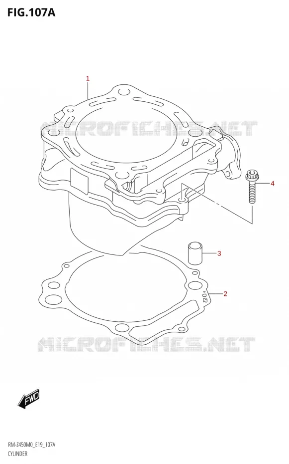 CYLINDRE Suzuki MOTO 450 RM-Z 2020  RM-Z450 M0 (E19)