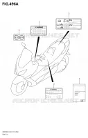 ETIQUETTE (AN400AL9 E02) pour Suzuki BURGMAN 400 2019