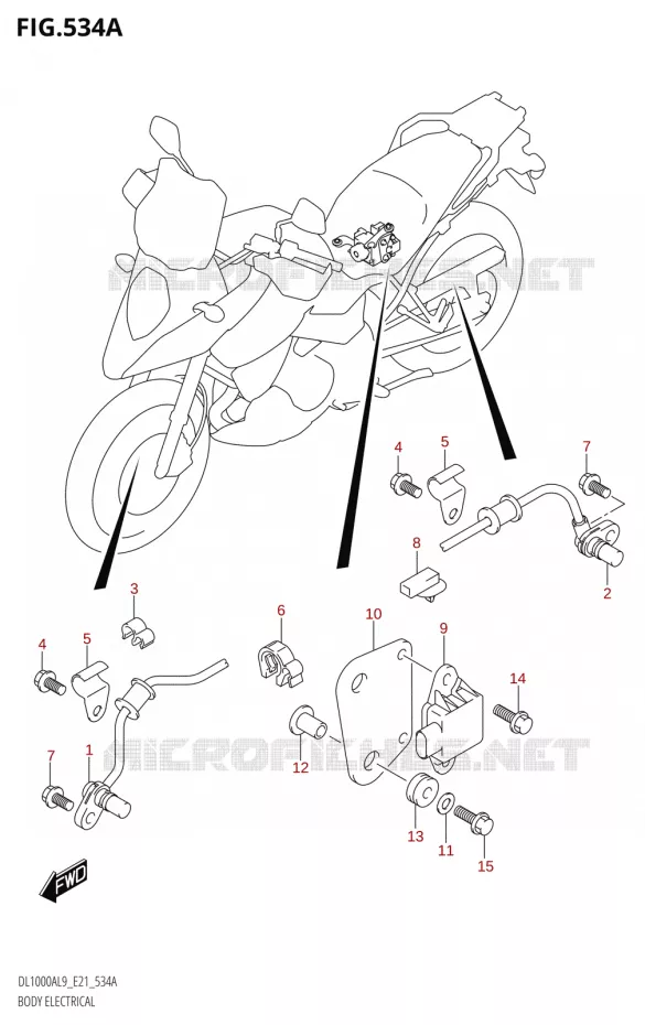 COMPOSANTS ELECTRIQUES Suzuki MOTO 1000 V-STROM 2019  DL1000A L9 (E21)