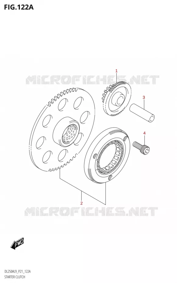 ROUE LIBRE DE DEMARREUR Suzuki MOTO 250 V-STROM 2019  DL250A L9 (P21)