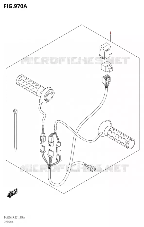 OPTIONSL (GRIP HEATER SET) Suzuki MOTO 650 V-STROM 2019  DL650XA L9 (E21)