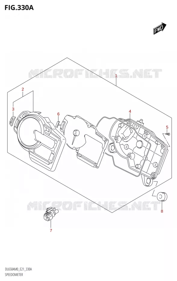 COMPTEUR Suzuki MOTO 650 V-STROM 2020  DL650A M0 (E21)