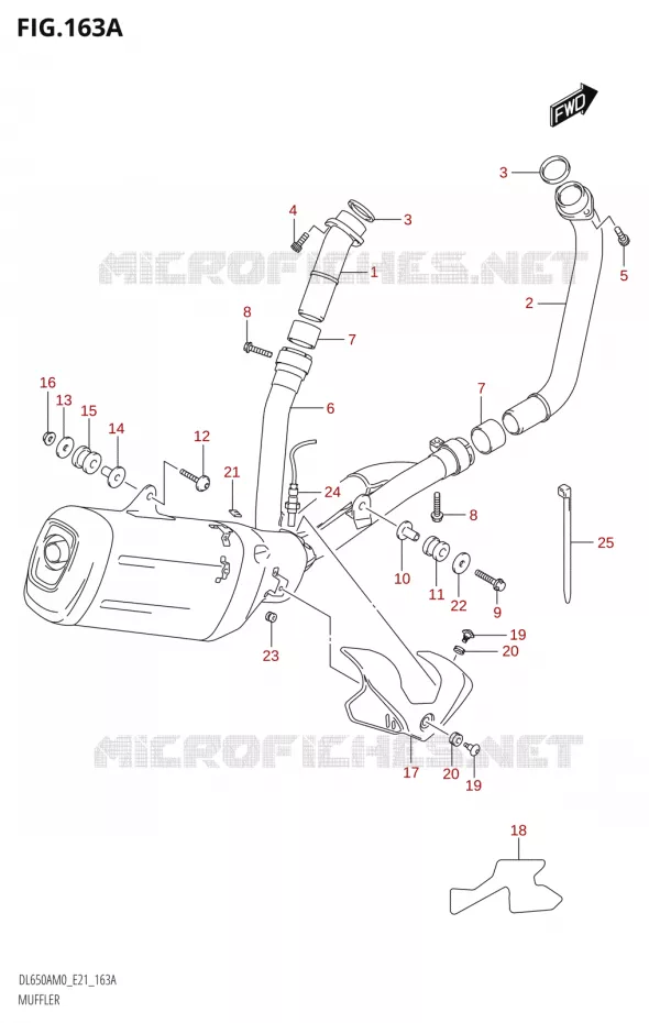 SILENCIEUX Suzuki MOTO 650 V-STROM 2020  DL650XA M0 (E21)