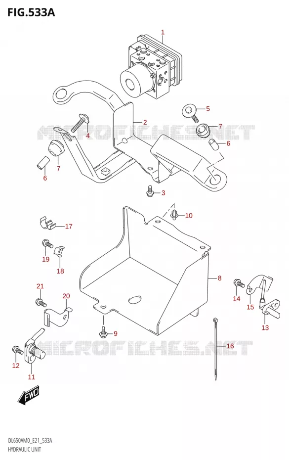 SYSTÈME ABS Suzuki MOTO 650 V-STROM 2020  DL650XA M0 (E21)